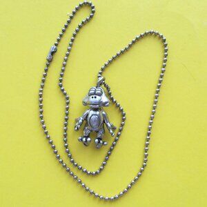 2/$20 Articulated frog pendant necklace